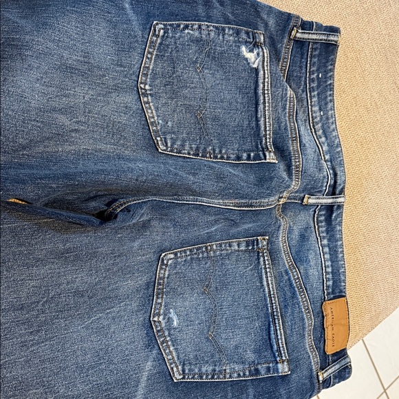 American Eagle Outfitters Men's Dark Blue Relaxed Jeans - Picture 2 of 6